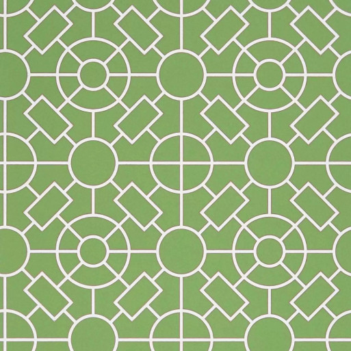 Knot garden green W7455-02