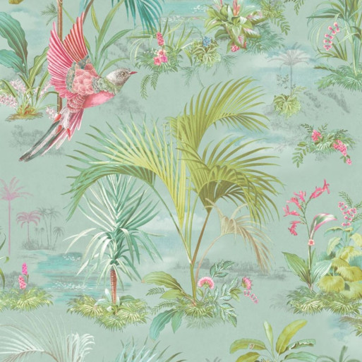 Palm scenes bleu 300145
