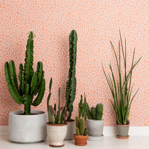 Papier peint coral