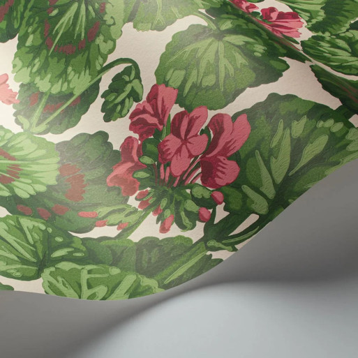 papier peint geranium