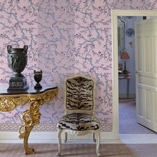 papier peint Paravent des Amandiers Pompadour