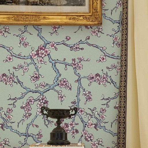 papier peint Paravent des Amandiers Pompadour