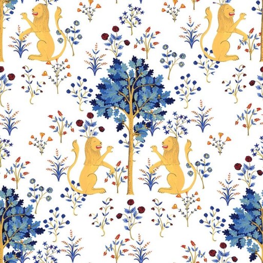 Medieval Tapestry Pure White N 8000012