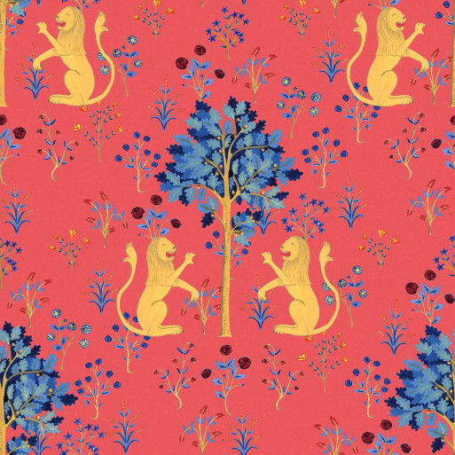 Medieval Tapestry Deep Coral N 8000012