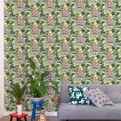 papier peint selva de tigres