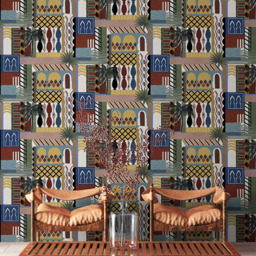 papier peint majorelle