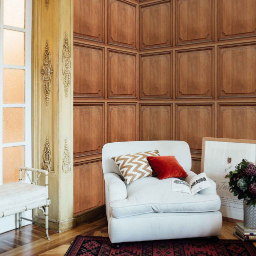 papier peint boiserie