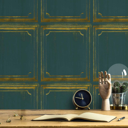 papier peint boiserie