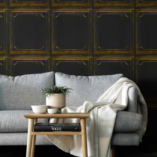 papier peint boiserie