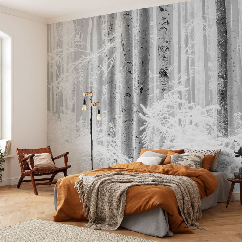 papier peint winter wood