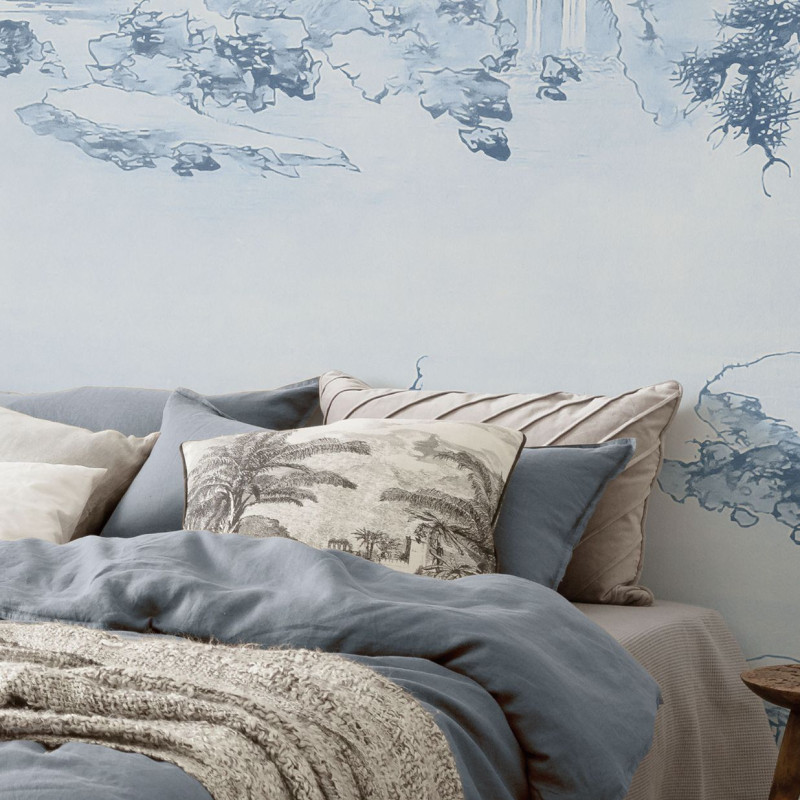 papier peint blue china