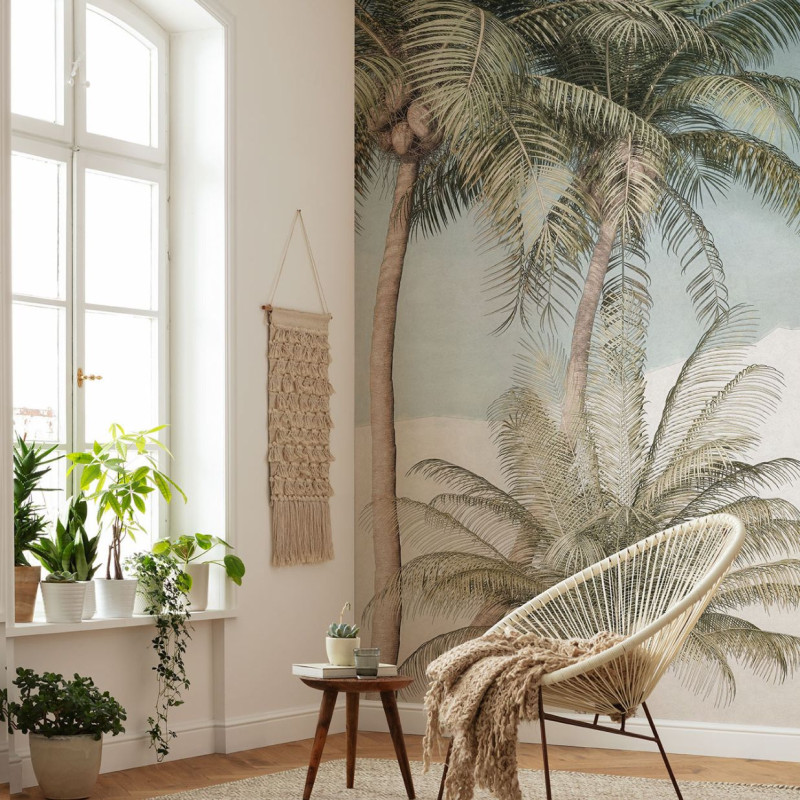 papier peint palm oasis