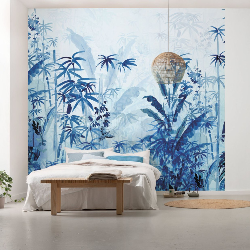papier peint blue jungle