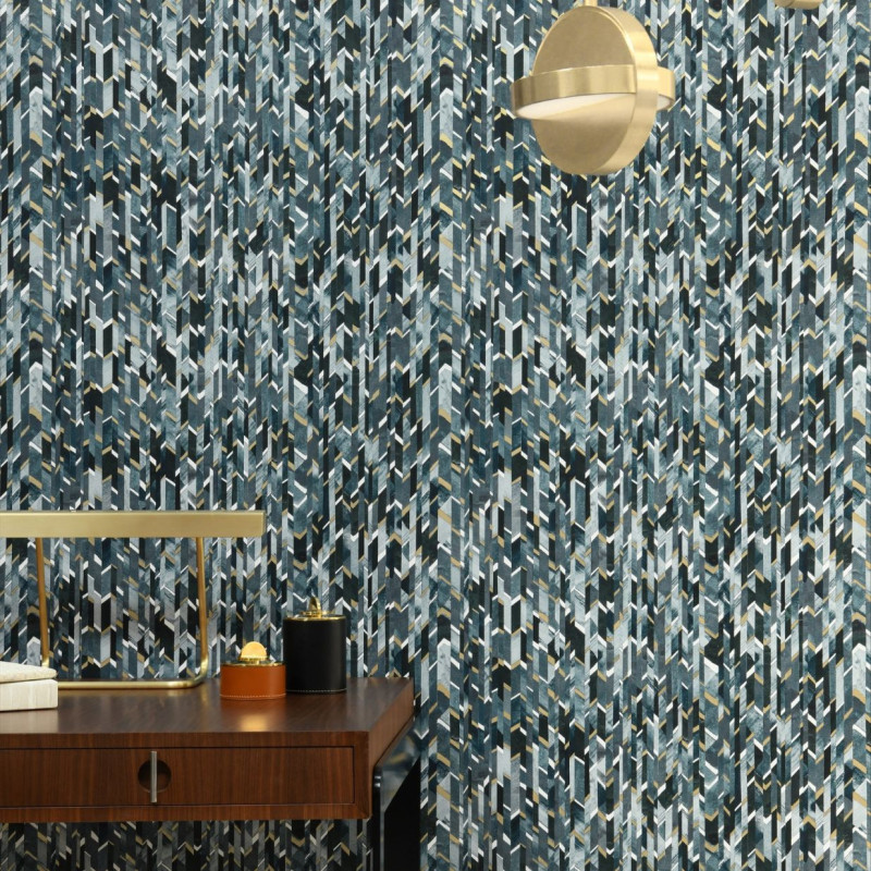 papier peint marqueterie