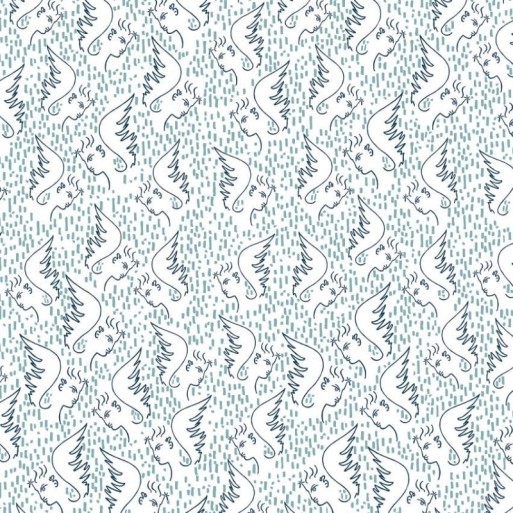 Figure d'ange bleu 6466-01