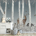 papier peint woody chesnut