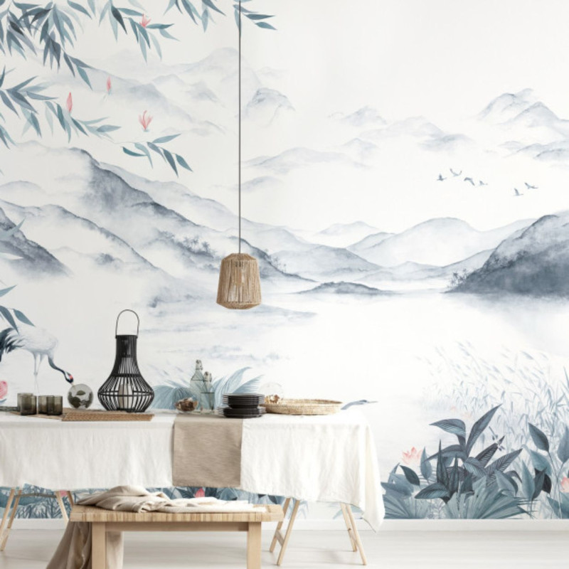 papier peint enchanted lake