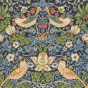 Strawberry thief indigo/mineral 216804