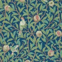 Bird & pomegranate blue/sage 216815