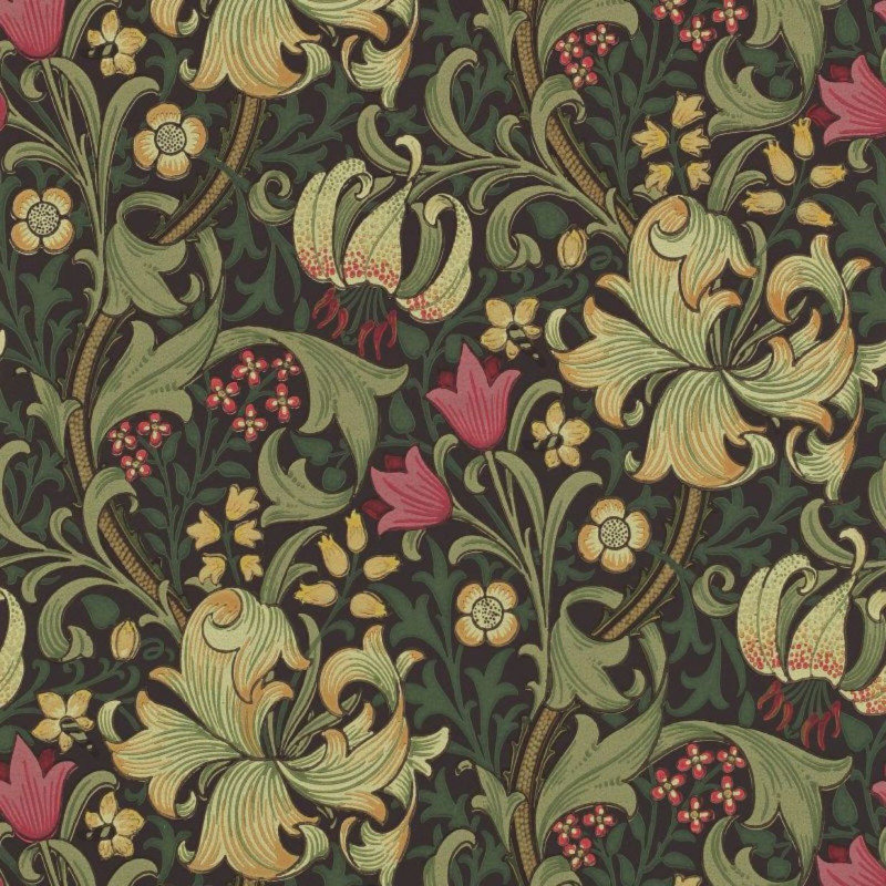 Golden lily charcoal/olive  216853