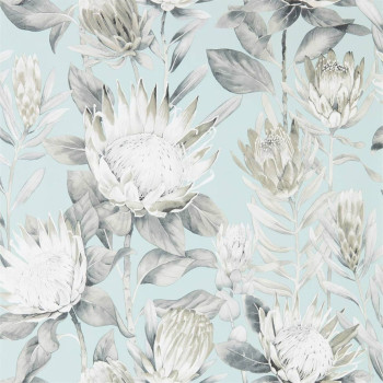 King Protea Aqua / Linen  216645