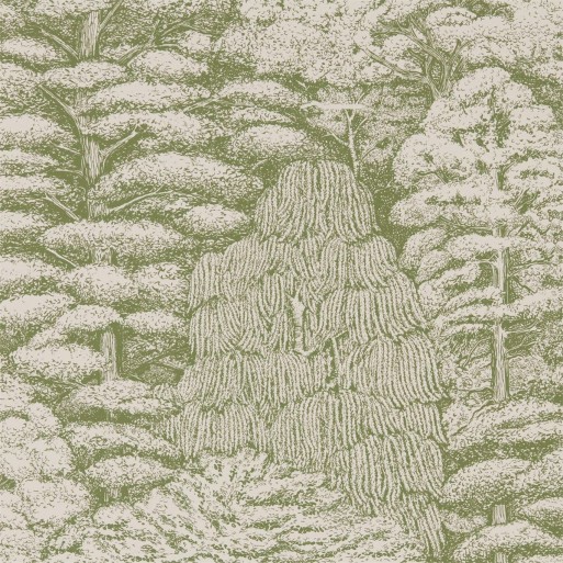 Woodland Toile cream/green 215720