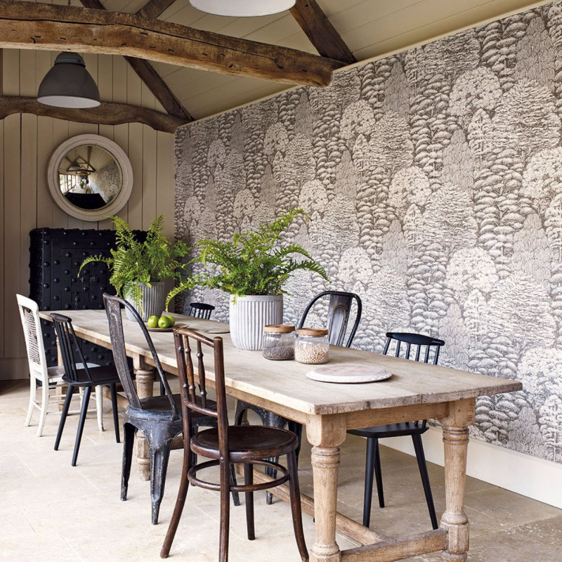 papier peint woodland toile