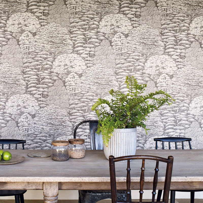 papier peint woodland toile