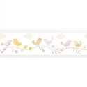 Frise Rose parme jaune  85596299
