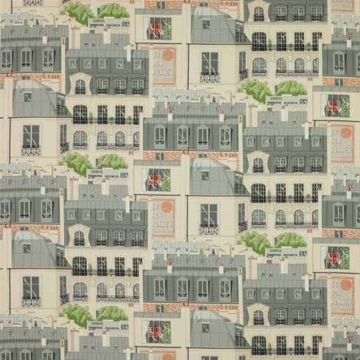 Tissu Les toits de Paris Ardoise 04907/02