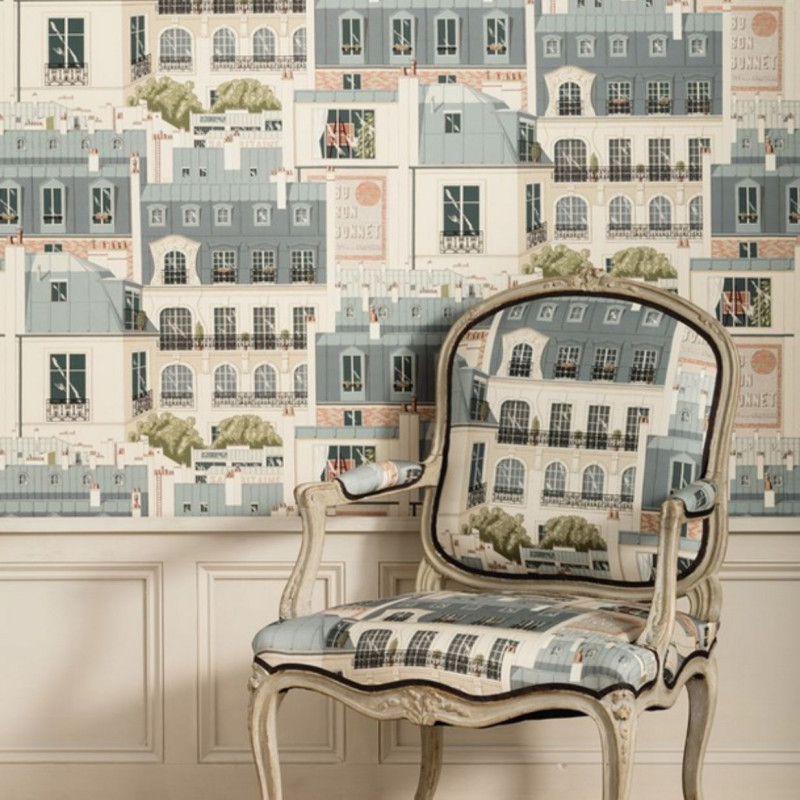 Tissu Les toits de Paris