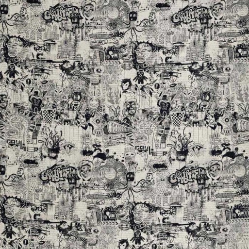 Tissu Street Graphite 3455-01