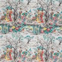 Tissu Japanese Garden Teal Fuchsia Lemon F7015-02