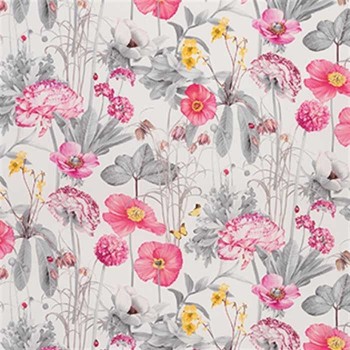 Tissu Meadow Magenta Saffron Grey F7010-03