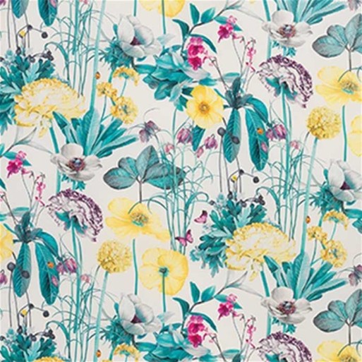Tissu Meadow Buttercup Violet Teal F7010-4