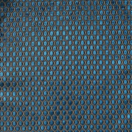 Tissu Velours Carillon Turquoise 10562.67