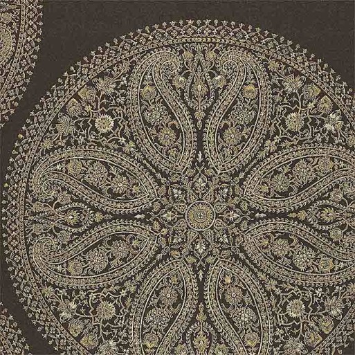 Paisley Circles Charcoal