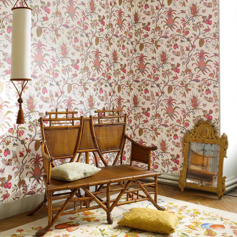 papier peint Petits appartements de la reine Pierre Frey