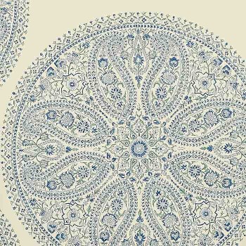 Paisley Circles Blue