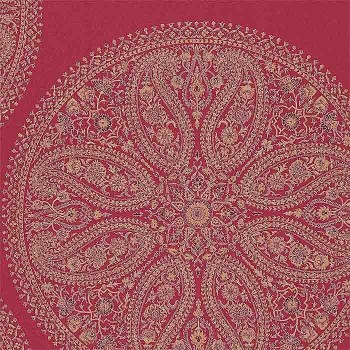 Paisley Circles Red