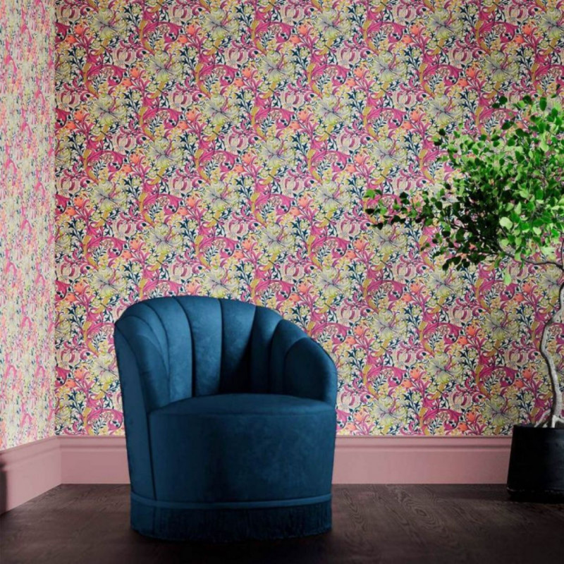 papier peint golden lily morris & co